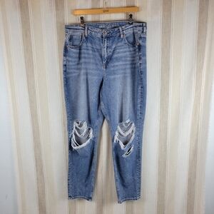 American Eagle Strigid Real‎ Good Mom Jeans Blue Size 16